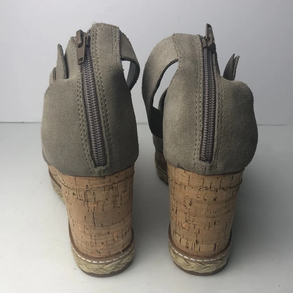 Dolce Vita Otto Espadrille Peep Toe Wedges Sandals 9.5